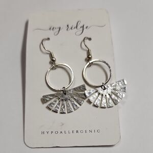 Silver Fan Earrings